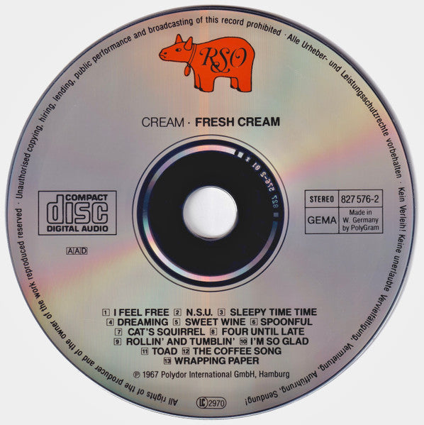 Cream (2) : Fresh Cream (CD, Album, Pol)