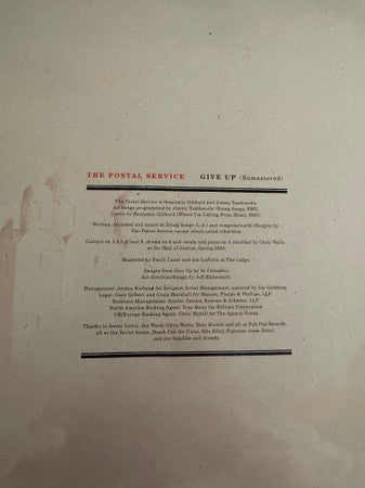 The Postal Service : Give Up (LP, Album, Ltd, RP, S/Edition)