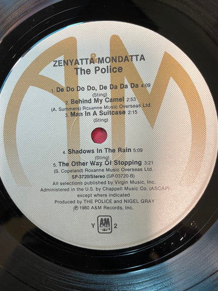 The Police : Zenyatta Mondatta (LP, Album, RE)