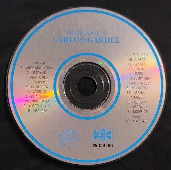 Carlos Gardel : Homenaje A Carlos Gardel (CD, Comp)