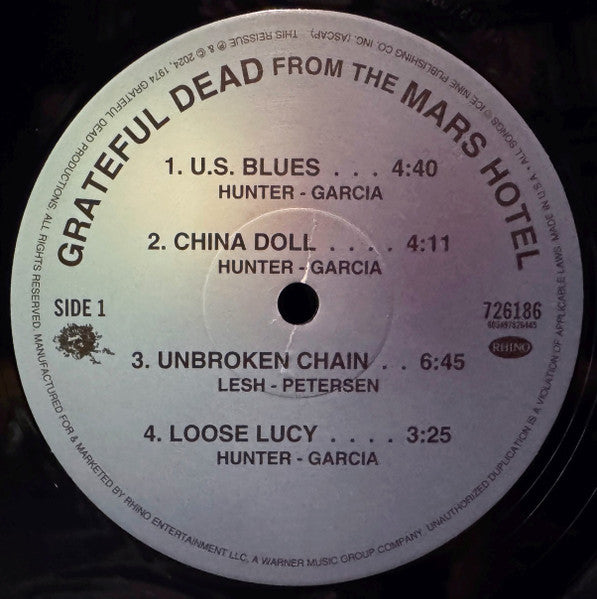 The Grateful Dead : From The Mars Hotel (LP, Album, RE, RM, 50t)