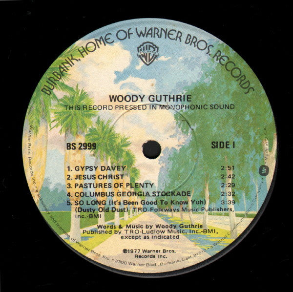 Woody Guthrie : Original Recordings Made By Woody Guthrie 1940-1946 (LP, Comp, Mono)