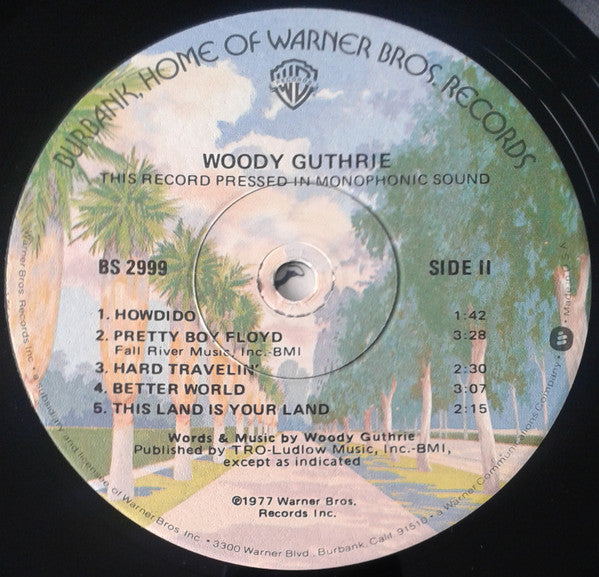 Woody Guthrie : Original Recordings Made By Woody Guthrie 1940-1946 (LP, Comp, Mono)