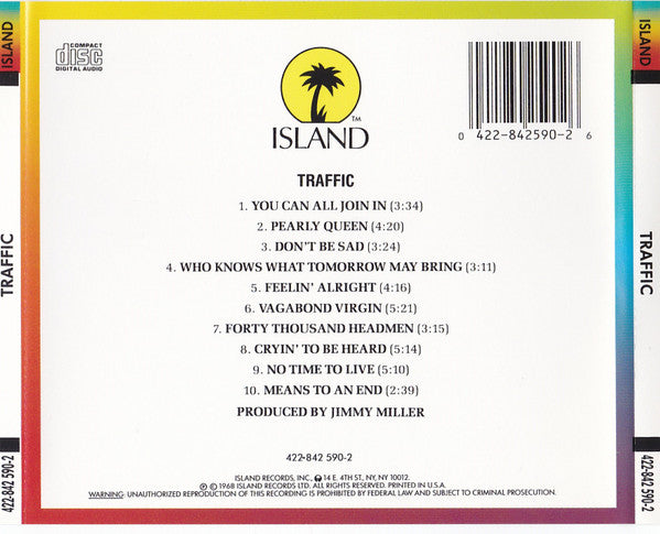 Traffic : Traffic (CD, Album, RE)