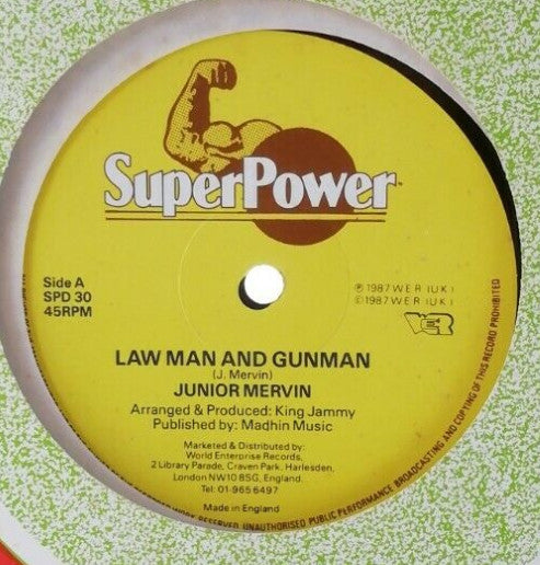 Junior Mervin* / Josey Wales : Law Man And Gunman / Slackness Done (12")