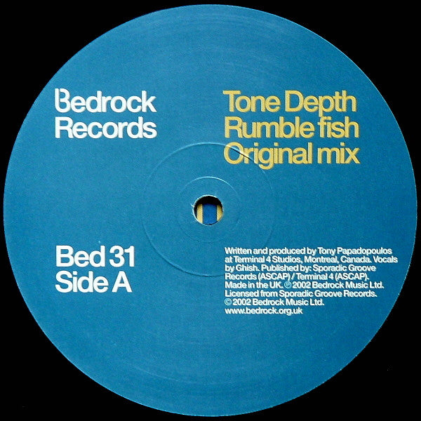 Tone Depth : Rumble Fish (12")
