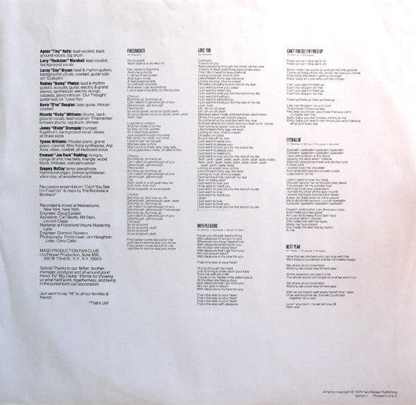 Mass Production : In The Purest Form (LP, Album, PR )