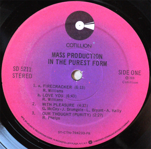 Mass Production : In The Purest Form (LP, Album, PR )