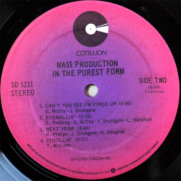 Mass Production : In The Purest Form (LP, Album, PR )