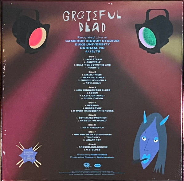 The Grateful Dead : Duke '78 (4xLP, Album, Ltd, 180)