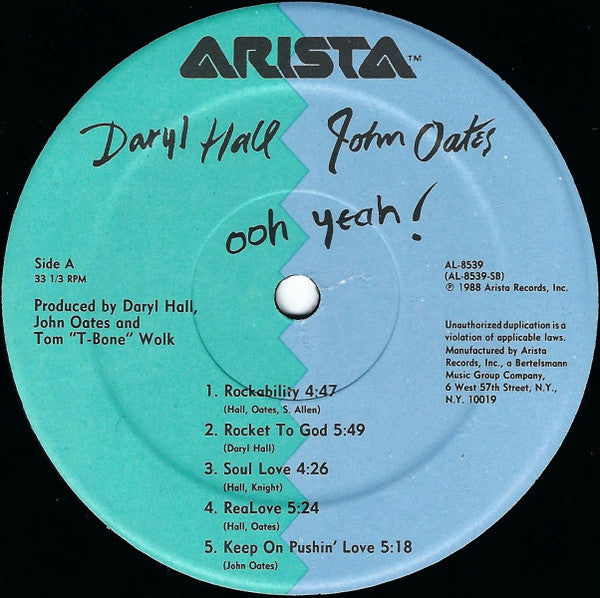 Daryl Hall & John Oates : Ooh Yeah! (LP, Album, Hau)