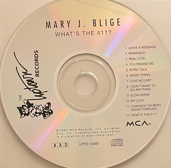 Mary J. Blige : What's The 411? (CD, Album)