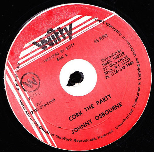 Johnny Osbourne : Cork The Party (12")