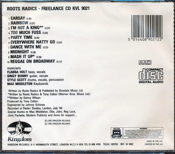 The Roots Radics : Freelance (CD, Album, RE)