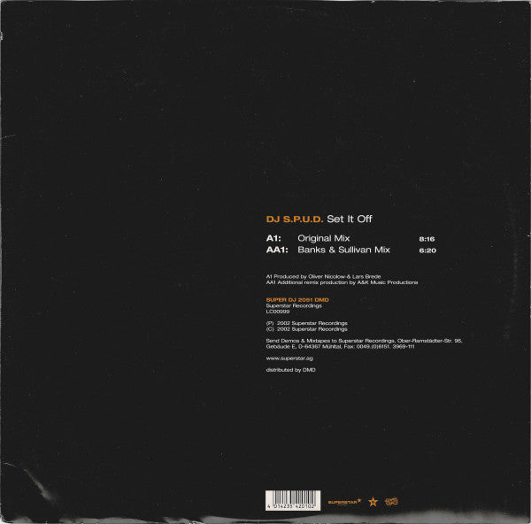 DJ S.P.U.D. : Set It Off (12", SST)