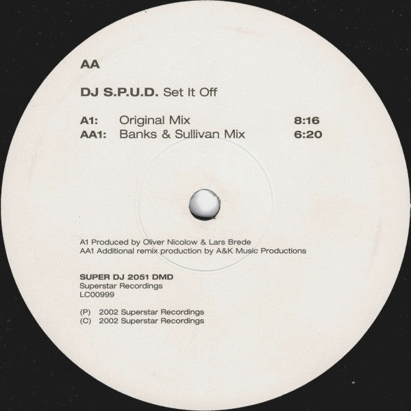 DJ S.P.U.D. : Set It Off (12", SST)