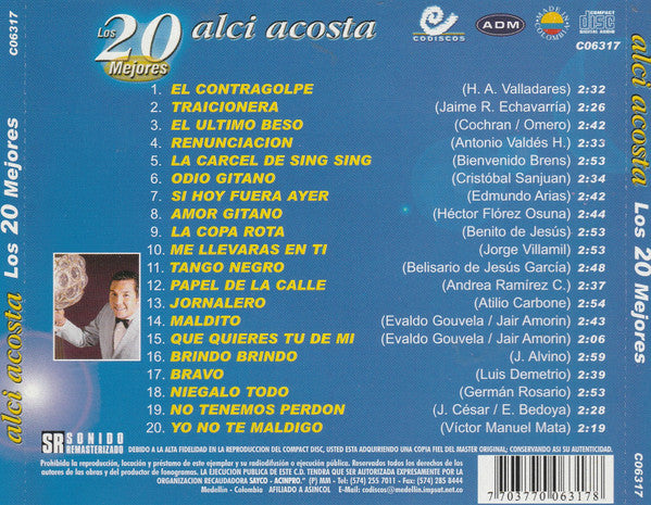 Alci Acosta : Los 20 Mejores (CD, Comp)