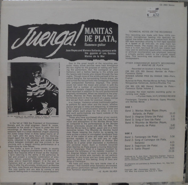 Manitas De Plata : Juerga! (LP, Album)