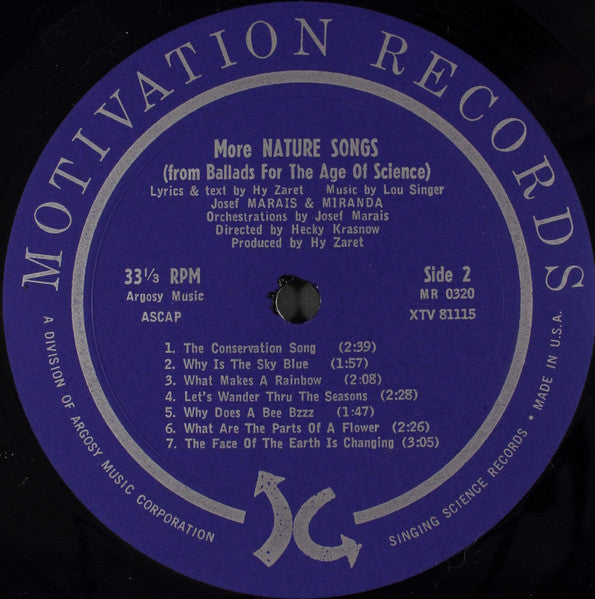 Marais And Miranda : More Nature Songs (From Ballads For The Age Of Science) (LP, Album)