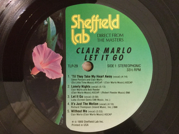 Clair Marlo : Let It Go (LP, Album)