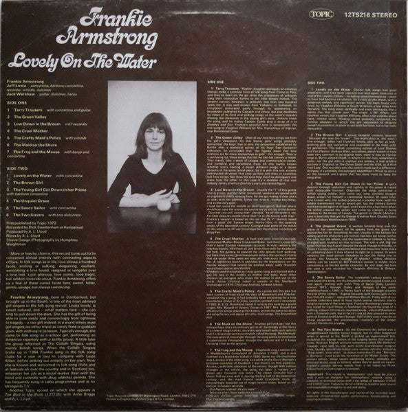 Frankie Armstrong : Lovely On The Water (LP)