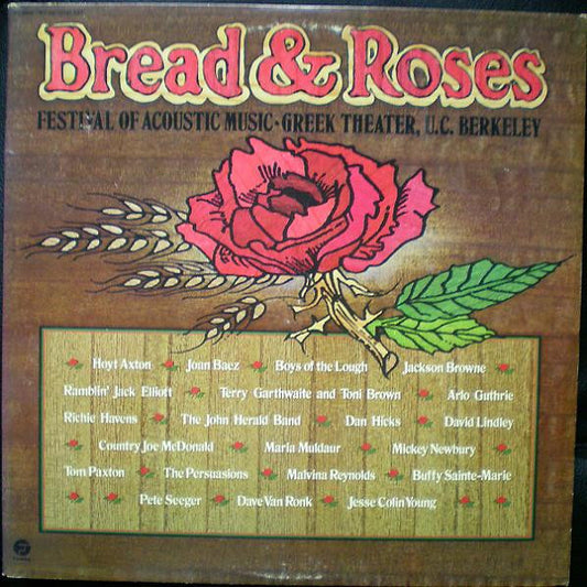 Various : Bread & Roses: Festival Of Acoustic Music (2xLP, Album, San)
