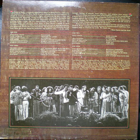 Various : Bread & Roses: Festival Of Acoustic Music (2xLP, Album, San)