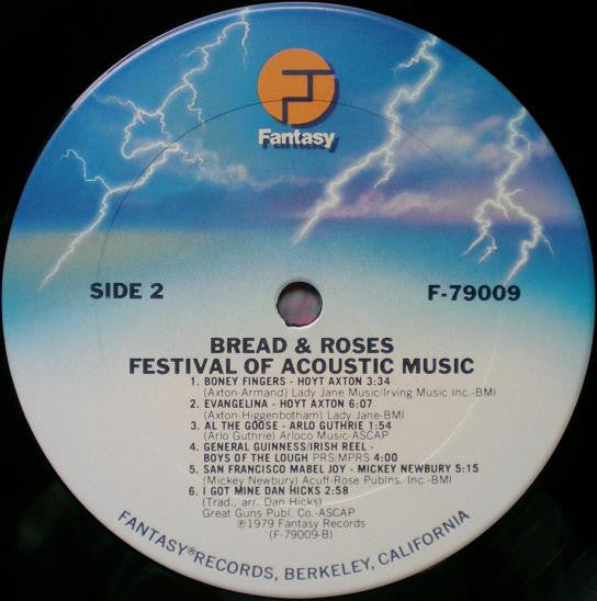 Various : Bread & Roses: Festival Of Acoustic Music (2xLP, Album, San)