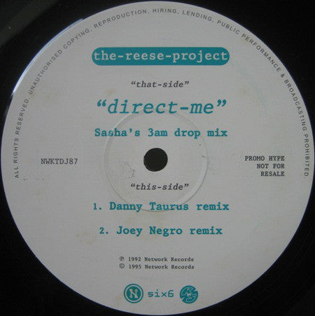 The Reese Project : Direct Me (Remixes) (12", Promo)