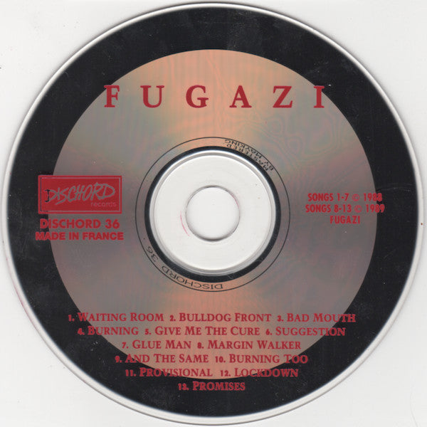 Fugazi : 13 Songs (CD, Comp, RE, MAY)