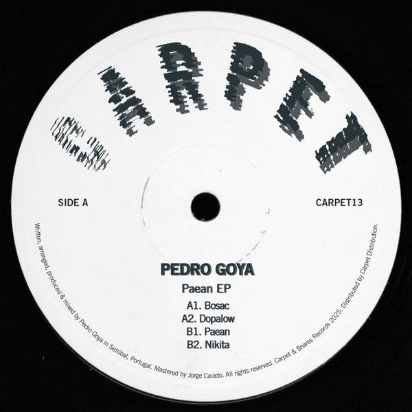 Pedro Goya : Paean EP (12", EP)