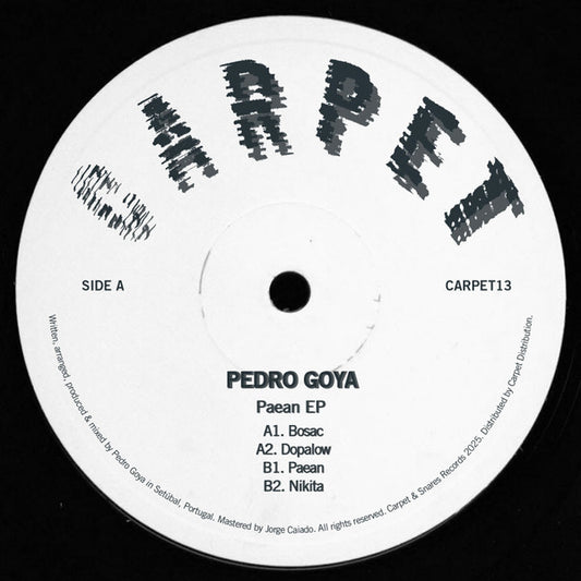 Pedro Goya : Paean EP (12", EP)