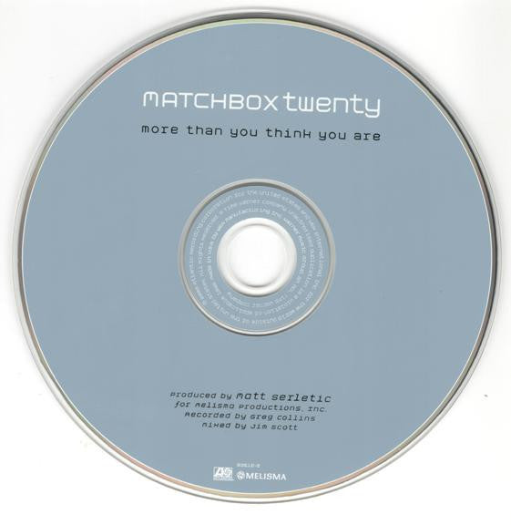 Matchbox Twenty : More Than You Think You Are (CD, Album, RP, Son)