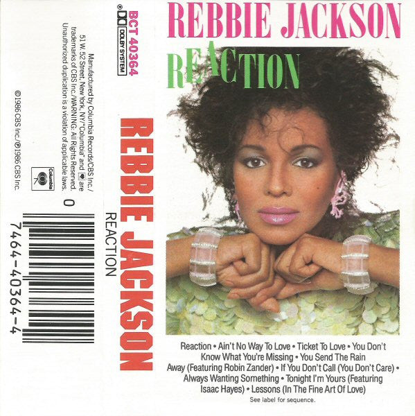 Rebbie Jackson : Reaction (Cass, Album)