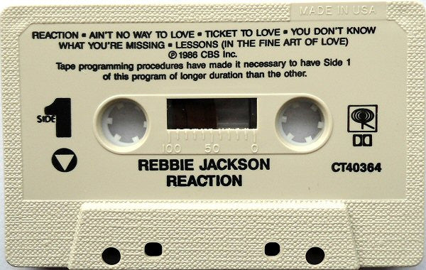 Rebbie Jackson : Reaction (Cass, Album)