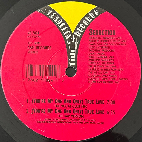 Seduction : (You're My One And Only) True Love (12")