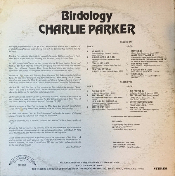 Charlie Parker : Birdology (2xLP, Comp)