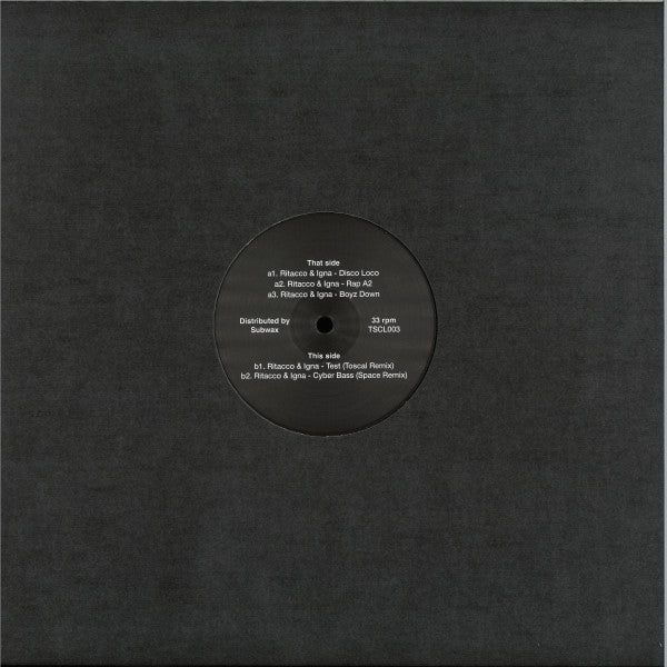 Ritacco & Igna* : TSCL003 (12", EP)