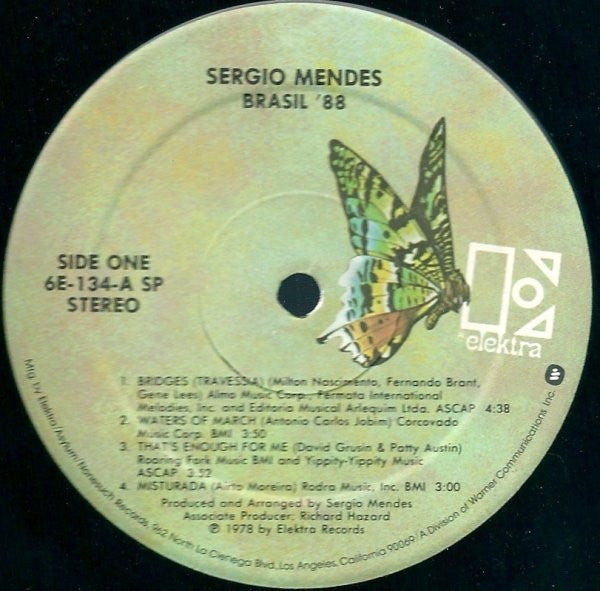 Sergio Mendes & Brasil '88 : Brasil '88 (LP)