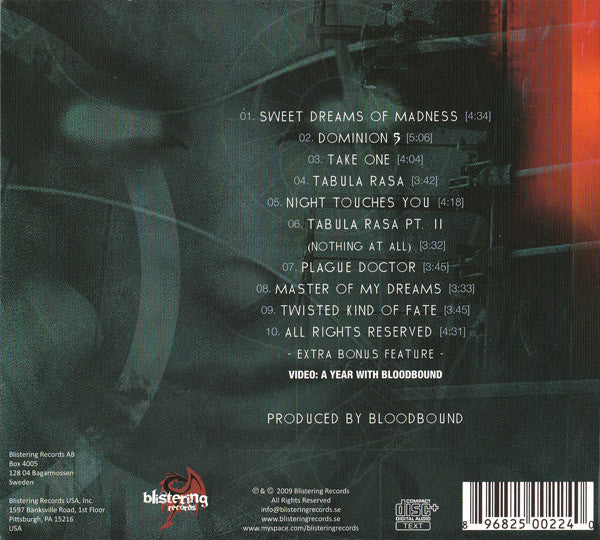 Bloodbound : Tabula Rasa (CD, Album, Enh)