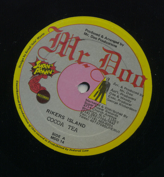 Cocoa Tea / Steelie & Clevie* : Rikers Island / Version (12")
