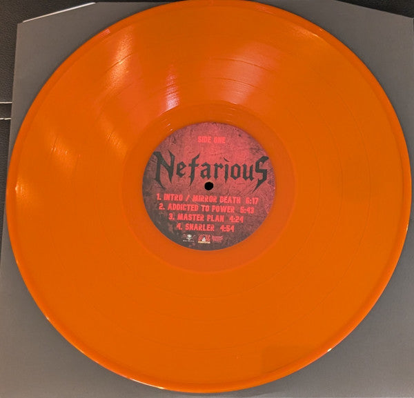 Nefarious (27) : Addicted To Power (LP, Album, Ora)