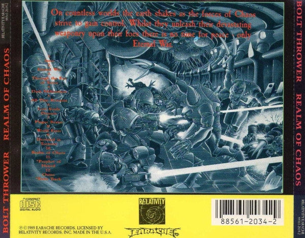 Bolt Thrower : Realm Of Chaos (Slaves To Darkness) (CD, Album)