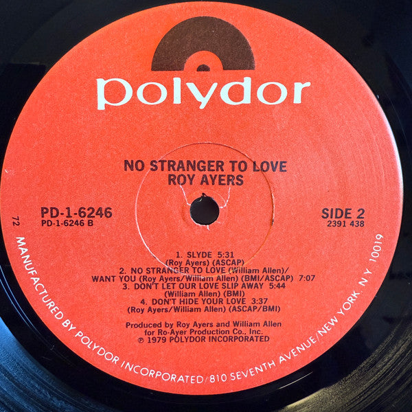 Roy Ayers : No Stranger To Love (LP, Album, 72 )
