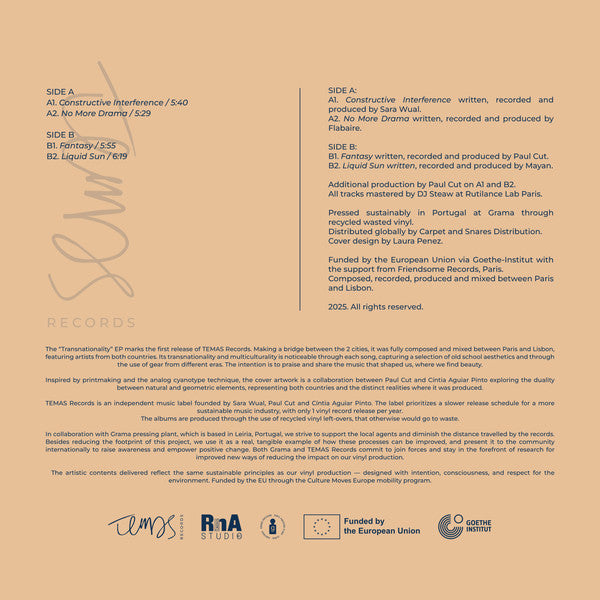 Sara Wual, Flabaire, Paul Cut, Mayan (PT) : Transnationality (12", EP)