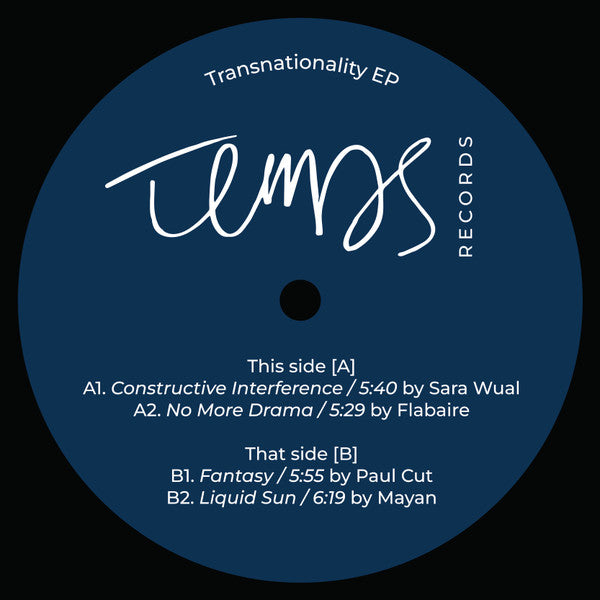 Sara Wual, Flabaire, Paul Cut, Mayan (PT) : Transnationality (12", EP)