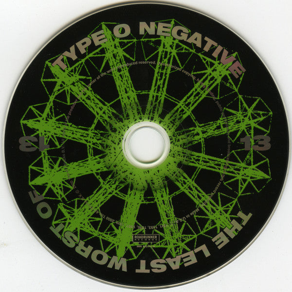Type O Negative : The Least Worst Of (CD, Comp, RM, Dig)