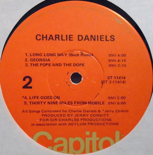 Charlie Daniels : Charlie Daniels (LP, Album, RE)
