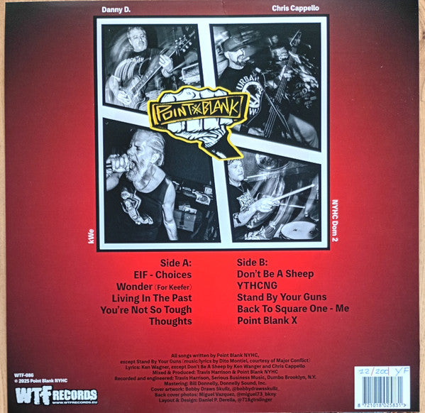 Point Blank NYHC :  Back To Square One (12", Ltd, Yel)