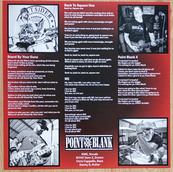 Point Blank NYHC :  Back To Square One (12", Ltd, Yel)